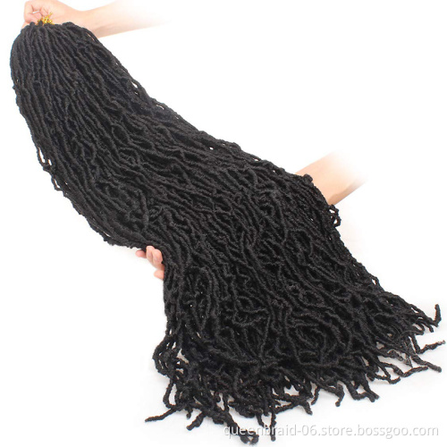 21strands 14"  Goddess Locs Crochet Hair Synthetic Ombre Nu Locs Crochet Braiding Hair Extensions Crochet Goddess Nu Locs